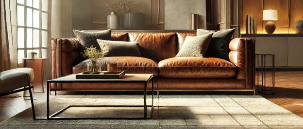 leather sofa